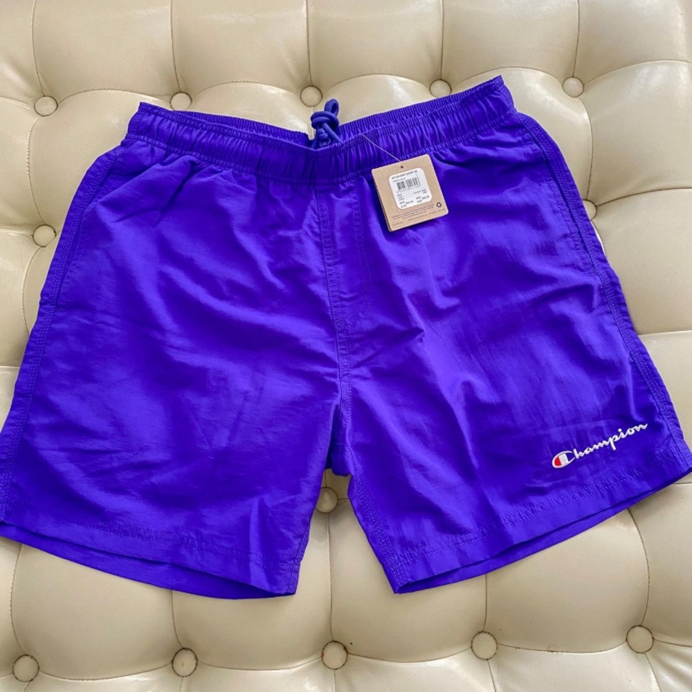 Purple Champion Woven Nylon Shorts (Large)